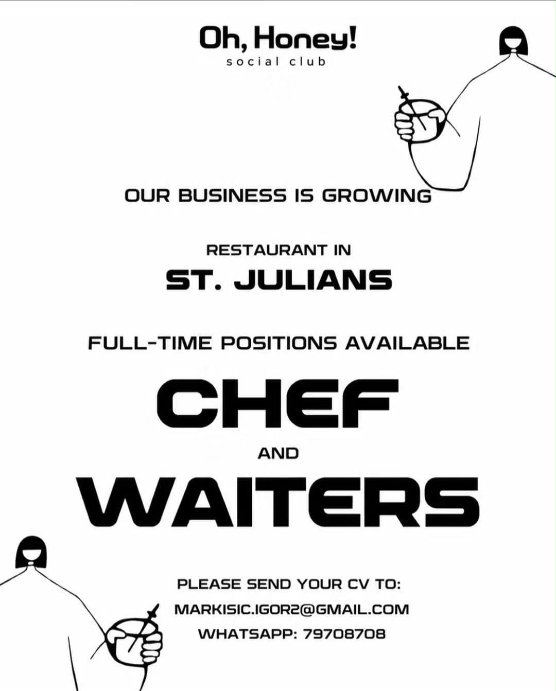 Chef job in St. Julians, Malta