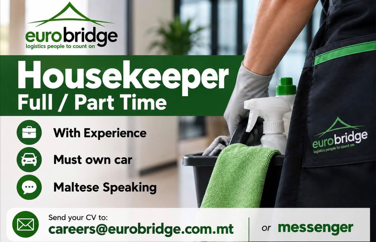 Housekeeper job in Malta